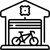 Fahrradschuppen und -werkzeug